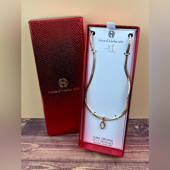 House of Harlow Starlight Marquis CZ Necklace - Picture 2 of 2